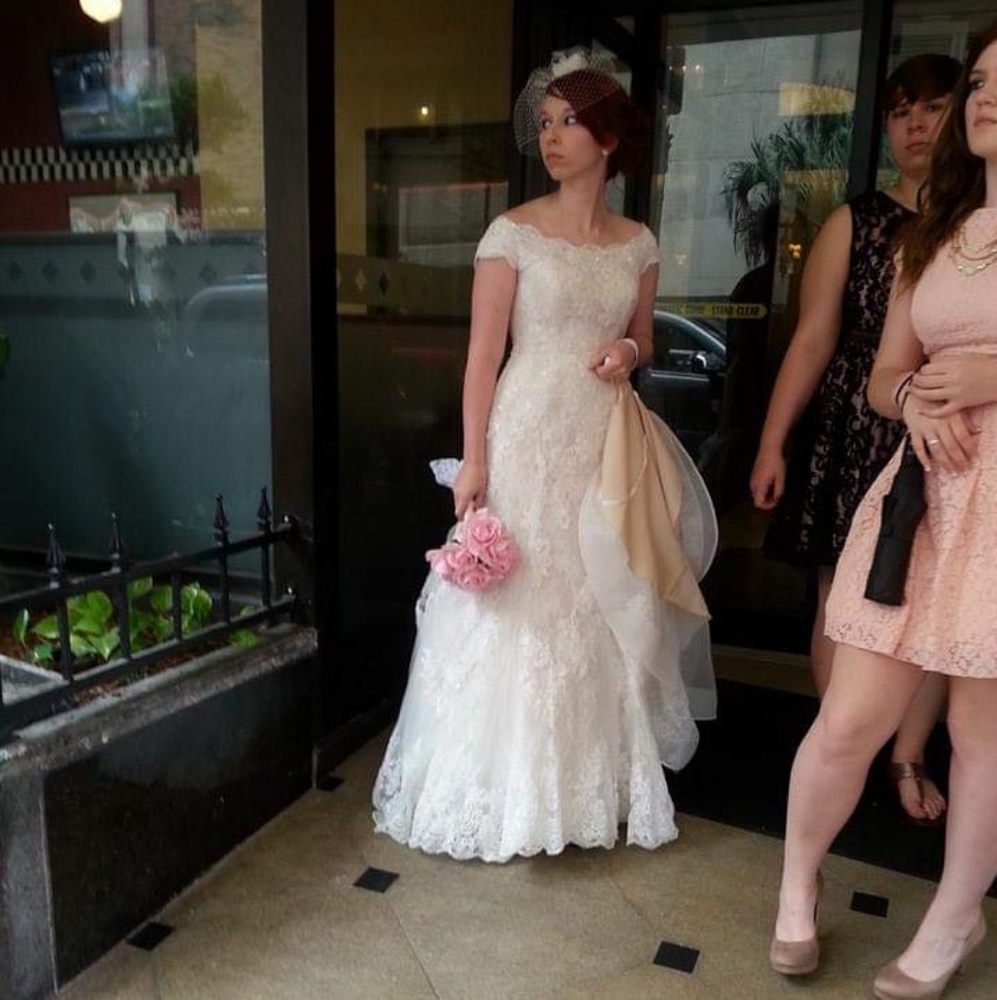 Oleg Cassini wedding gown